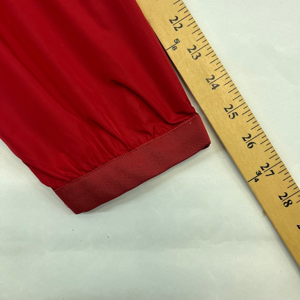 Polo Ralph Lauren Windbreaker Mens Red Logo Mock Neck Sporty Medium Jacket - Picture 3 of 11